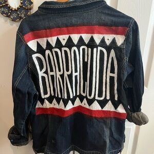 Hand Painted Barracuda Denim Jacket